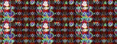 Sketch Colour Spring Theme eskiz kalıbı. Kırmızı ve kahverengi renkte çiçekler. Düz Çiçek Elementleri Tasarımı. Sevimli çiçek raster deseni.