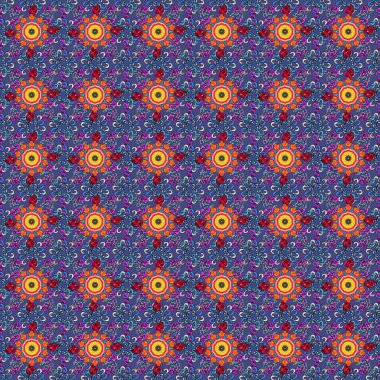 Şablon. Yumuşak, bahar çiçekleri siyah ve mor renklerde. Patlayan çiçekler soyut yerleştirilmiş.