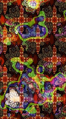 Raster deseni. Çiçekli çiçek deseni, suluboya. Küçük çiçekte güzel bir çiçek deseni..