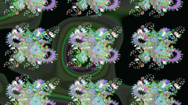 Güzel kumaş deseni. Raster illüstrasyonu. Küçük bir çiçekte eskiz deseni. Güzel çiçek arkaplanı..