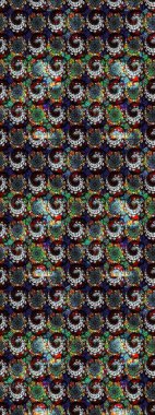 Motley illüstrasyonu. Küçük çiçekte güzel bir desen. Moda baskıları için zarif bir şablon. Çiçekli bahar çiçekleri. Küçük renkli çiçekler..