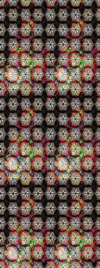 Çiçekler suluboya tarzında siyah ve nötr renklerde. Raster illüstrasyonunda çiçek deseni çizimi.