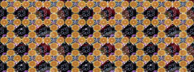 Güzel kumaş deseni. Küçük çiçekteki sevimli çiçek deseni. Güzel karalamalı çiçek desenli çizim. Raster illüstrasyonu.