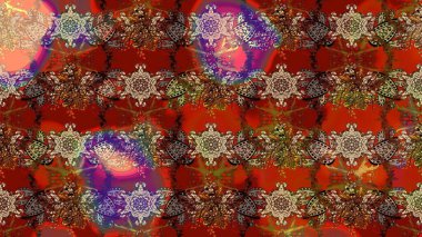 Çiçek desenli eskiz, yaz çiçekleri. Kırmızı ve kahverengi renkte çiçekler. Düz Çiçek Elementleri Tasarımı. Renkli Bahar Teması çizim şablonu.