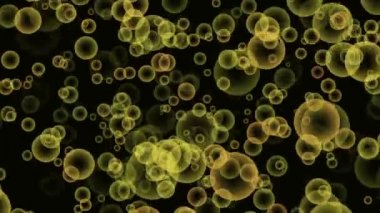 Hareket sarı kabarcıklar