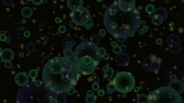 Koyu arka plandaki hareket parçacıkları