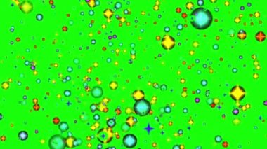 Yeşil zemin üzerine hareket görüntüleri