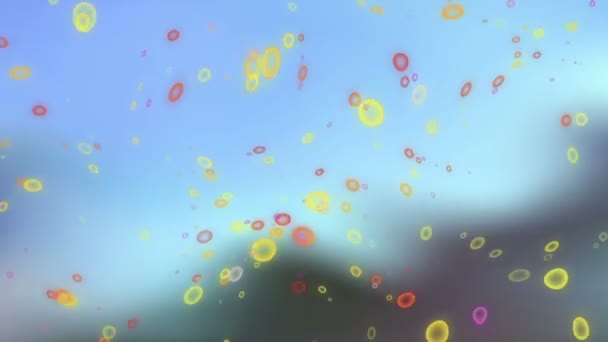 Images de particules de mouvement 