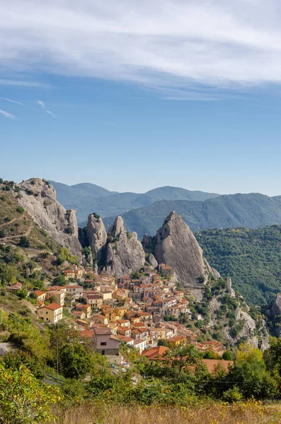 Borgo Castelmezzano Basilicata Italia Regione Puglia — Foto Stock