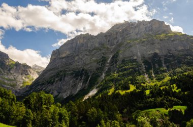 Grindelwald manzarası inanılmaz bir dağ manzarası, İsviçre