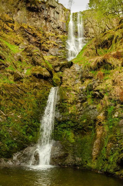 Pistyll Rhaeadr Waterfall Wales — Stock Photo, Image