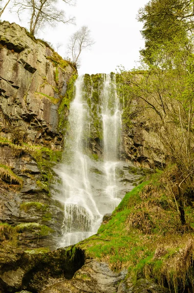 Pistyll Rhaeadr Waterfall Wales — Stock Photo, Image