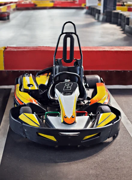 Inomhus go karting — Stockfoto