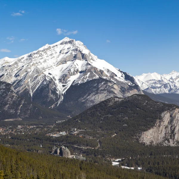 Cascade dağ ve Banff Springs Hotel