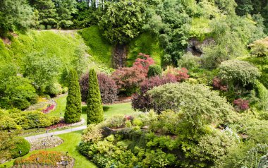 Güzel park yolu ile