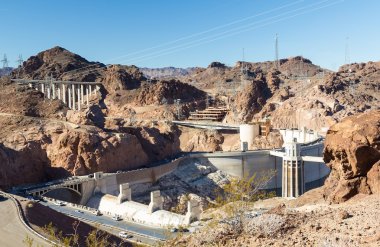 Hoover Barajı Hills görünümünü