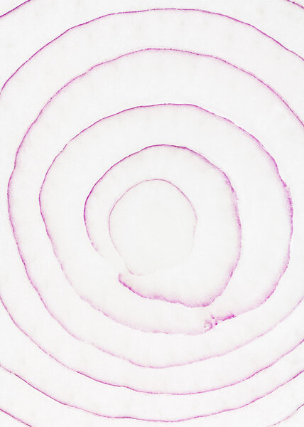 Slice through the center of red onion