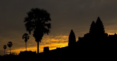 Angkor Wat Kamboçya 'da gün doğumu