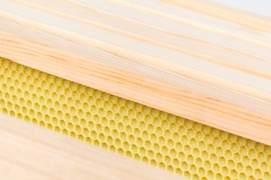 Frames and plastic  foundation close up