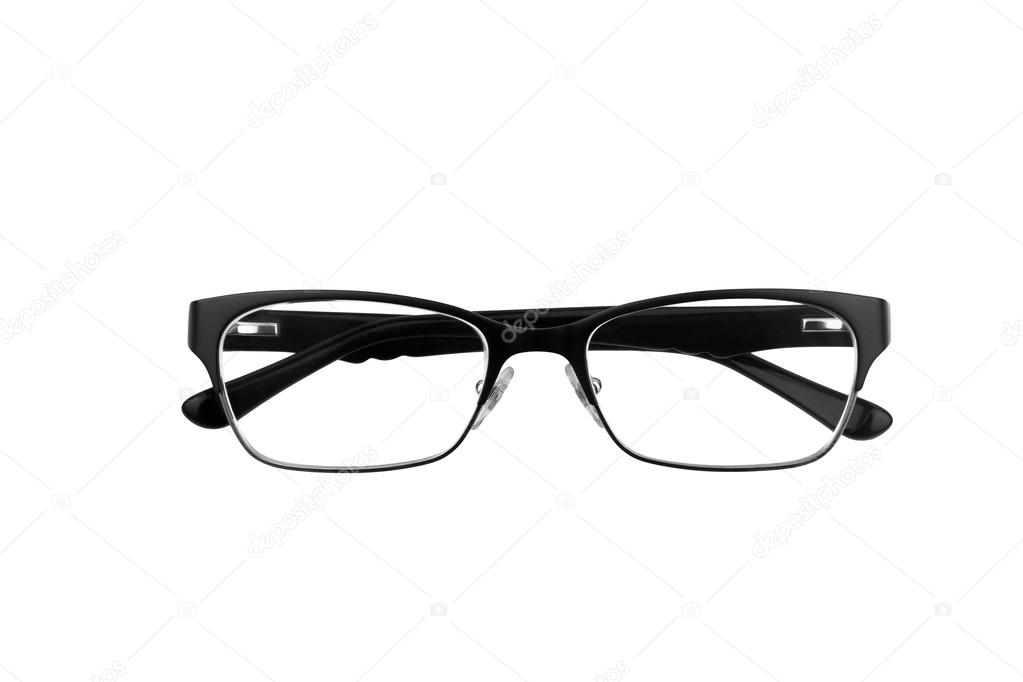 Black horn rimmed glasses