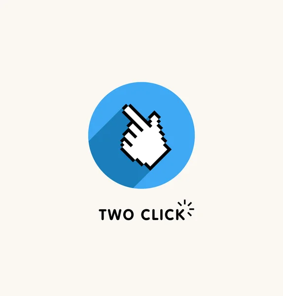 Click  Logo template — Stock Vector