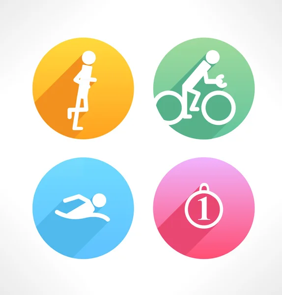 Set of simple sport icons. — Stock Vector