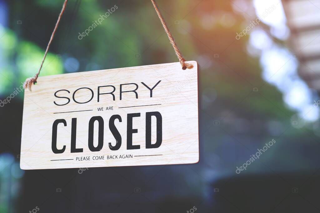 Lockdown, stores closed due to social distances To prevent COVID 19