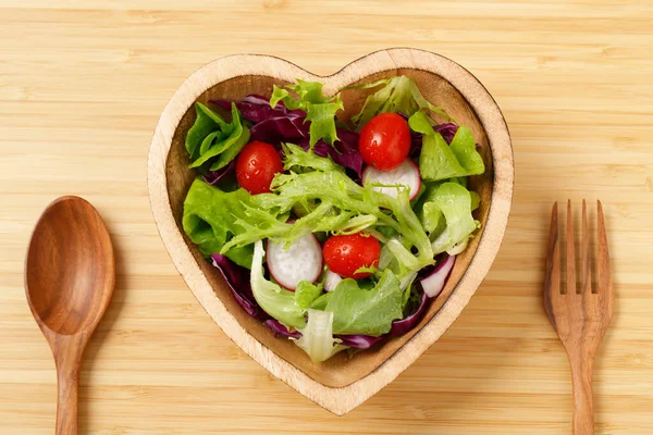 Organic Salad Healthy Diet — Stock Photo, Image