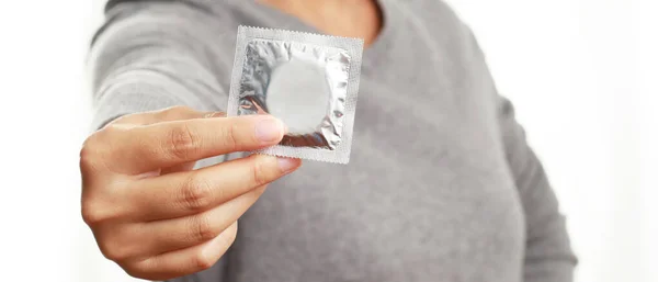 Preservativos Para Prevenir Sida Antes Tener Relaciones Sexuales Cada Vez —  Fotos de Stock