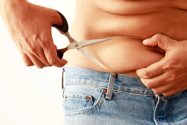 Obese men have excess fat