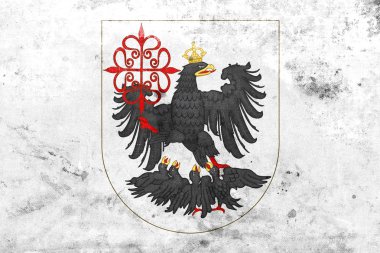 Buenos Aires, bayrakla vintage ve eski bir görünüm