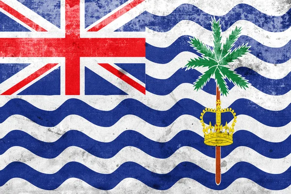 Bandeira do Território Britânico do Oceano Índico, com um visual vintage e antigo — Fotografia de Stock