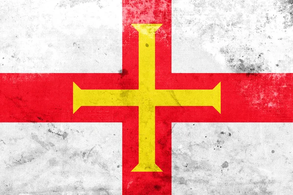 Bandeira de Guernsey, com um visual vintage e antigo — Fotografia de Stock
