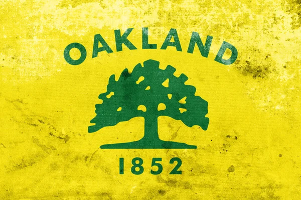 Drapeau d'Oakland, Californie, avec un look vintage et ancien — Photo