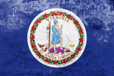 Virginia Commonwealth, bir vintage ile ve eski bayrağı bak
