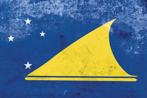 Flagga Tokelauöarna, med gamla och vintage look — Stockfoto