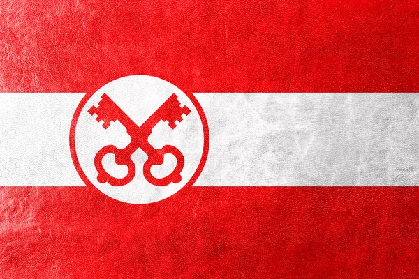 Flagge des Leidens, auf Lederstruktur gemalt — Stockfoto