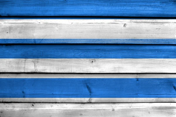 Bandera de Tallin, pintada sobre fondo de madera vieja —  Fotos de Stock