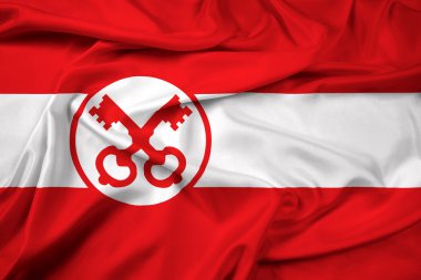 Leiden bayrağı sallayarak