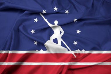 Richmond, Virginia bayrağı sallayarak