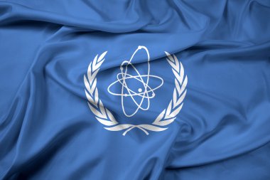 Uluslararası Atom Enerjisi Ajansı (IAEA bayrağı sallayarak)