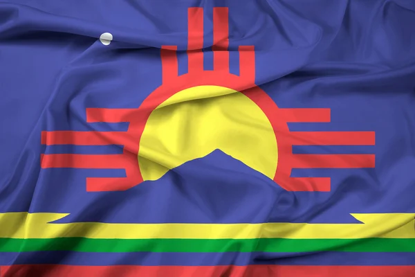 Wapperende vlag van Roswell (New Mexico) — Stockfoto