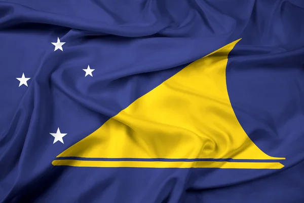 Waving Flag of Tokelau — Stock Photo, Image