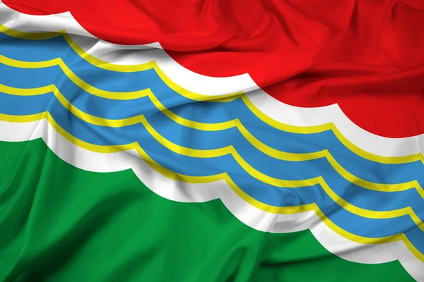 Macha flagą Tiraspol — Zdjęcie stockowe