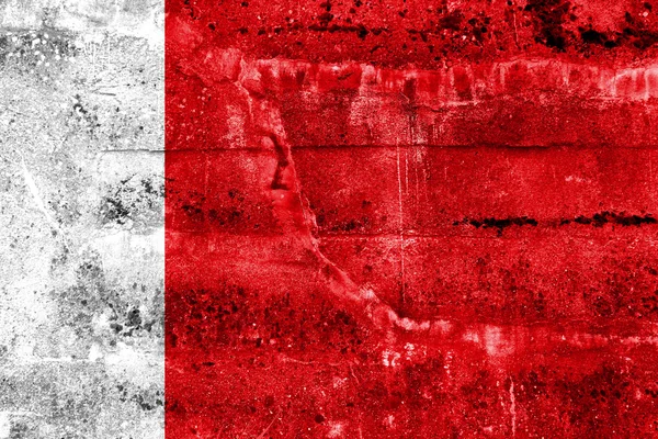 Bandera de Dubai, pintada en la pared sucia. Vintage y aspecto antiguo . — Foto de Stock