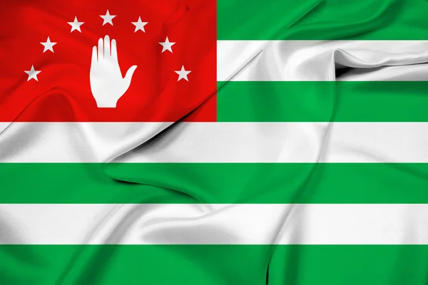 Bandera ondeante de Abjasia — Foto de Stock