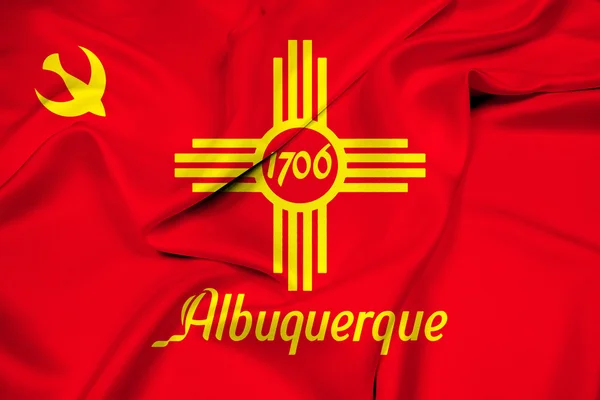 Bandera ondeante de Albuquerque, Nuevo México — Foto de Stock