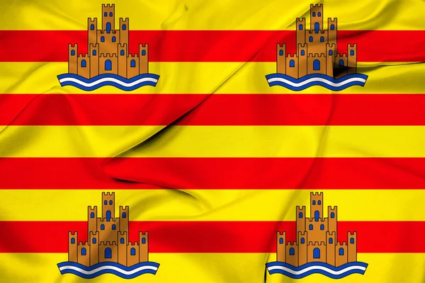 Bandiera sventolante di Ibiza — Foto Stock