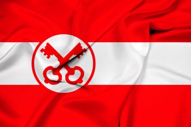 Leiden bayrağı sallayarak