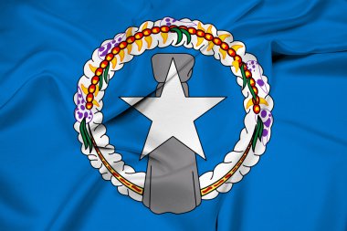 Waving Flag of Northern Mariana Islands clipart